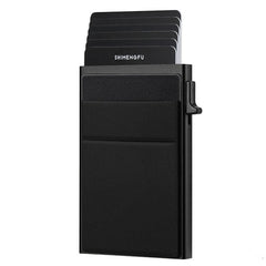 Slim Metal Wallet Pop Up Credit Card Holder RFID Blocking Men Business Card Clip
