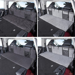 Car Camping Bed Folding Board SUV Rear Row Extension Board For Tesla, Gray, Gray Embossed, Black Embossed