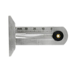 Stainless Steel Tire Tread Vernier Depth Gauge, 0-30mm, 0-50mm, 0-60mm