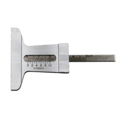 Stainless Steel Tire Tread Vernier Depth Gauge, 0-30mm, 0-50mm, 0-60mm