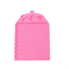 Honeycomb Block Textured Silicone Mold Bee Fondant Chocolate Cake Mold, Mk-2019 Light Gray, Mk-2340 Light Gray, Mk-2373 Pink, Mk-2373 Light Gray