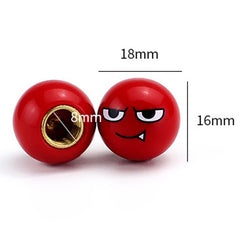 4pcs /Set Devil Ball Tire Valve Caps Automotive Universal Modification Valve Covers