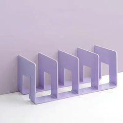 Acrylic Desktop Bookend Book Storage Rack Office Stationery Bookshelf, Regular Transparent, Thicken Transparent With Groove, Thicken Transparent, Thicken Green, Thicken Purple