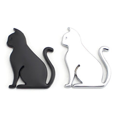 3D Cute Car Decoration Body Scratch Blocking Sticker, Black Cat
