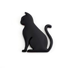 3D Cute Car Decoration Body Scratch Blocking Sticker, Black Cat