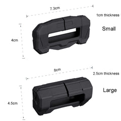 Car Seatbelt Buckle Protective Cover Anti Scratch Silicone Protector For Safety Belt Plugs, Large, Small