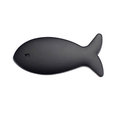 Fish-Shaped Car Metal Stickers Car Body Tail Marker Decorative Decals, Fish-Shaped