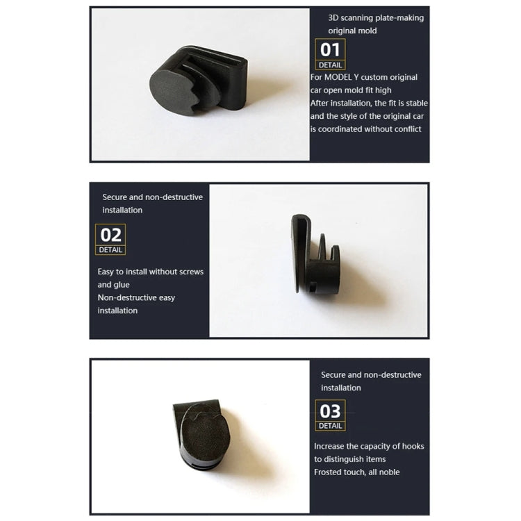 For Tesla Model Y Front Trunk Storage Hook Car Storage Hook Modification Accessories, Front Trunk Hook