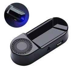 Car Solar Anti-Theft Alarm LED Warning Light With Aromatherapy