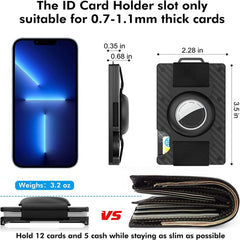 Aluminum Wallet Men Card Holder Transparent Business Card Holder