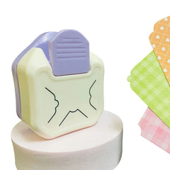 3 In 1 Fancy Corner Cutter Multi-angle Corner Cutter Chamfering Embosser, Beauty Corner (Purple), Round Corner (Green), Round Corner (Blue)