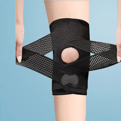 Sixth Generation Breathable Sports Knee Pad Adjustable Outdoor Running Hiking Patella Strap, M, L, XL, XXL
