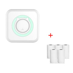 C15 Mini Student Bluetooth Inkless Photo Label Thermal Printer, Green+5 Paper, Pink+5 Paper, Green+5 Stickers, Pink+5 Stickers, Green+10 Paper, Pink+10 Paper, Green+5 Stickers+5 Paper, Pink+5 Stickers+5 Paper, Green+5 Stickers+5 Paper+3 Color Paper    ...