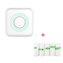 C15 Mini Student Bluetooth Inkless Photo Label Thermal Printer, Green+5 Paper, Pink+5 Paper, Green+5 Stickers, Pink+5 Stickers, Green+10 Paper, Pink+10 Paper, Green+5 Stickers+5 Paper, Pink+5 Stickers+5 Paper, Green+5 Stickers+5 Paper+3 Color Paper    ...