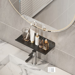 Faucet Rack Home Bathroom Vanity Shelf No Hole Storage Shelf, 30cm (White), 40cm (White), 50cm (White), 30cm (Black), 40cm (Black), 50cm (Black), 30cm (Gray), 40cm (Gray), 50cm (Gray), 50cm U-shaped (White), 50cm U-shaped (Black), 50cm U-shaped (Gray)