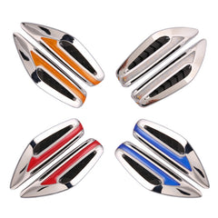 2pcs Car Fender Blade Dynamic Side Marker Lights 12V LED High Bright Daytime Running Lights, Red, White, Blue