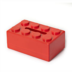 Multifunctional Cartoon Building Block Tissue Storage Box Living Room Coffee Table Decorations, Yellow, Blue, Green, Red, Black, White