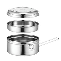 304 Stainless Steel Round Lunch Box, 14cm Single Layer, 16cm Single Layer, 16cm Double Layer