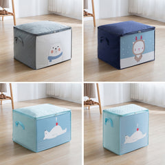 Non-woven Clothing Organization Quilt Dustproof Storage Bag, Horizontal Gray 50x42x39cm, Horizontal Navy Blue 50x42x39cm, Horizontal Light Blue 50x42x39cm, Vertical Light Blue 48x35x48cm