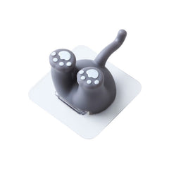 Cartoon Animal Punch-free Hook Traceless Plug Holder Bathroom Cute Toothbrush Hanger, Dinosaur Tail, Cat Tail, Lattice Tail, Corgi Tail