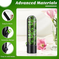 Herb Crisper Vegetable Keep Fresh Container Cilantro Herb Storage Container, 24.5 x 6.5 cm
