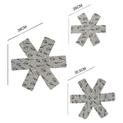 Anti-Scald Heat Insulation Felt Pot Mat Non-Woven Pot Bottom Protector Pads, 3pcs /Set 26+35.5+38cm