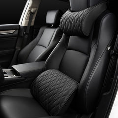 Car Seat Memory Foam Support Cushion, Black Headrest