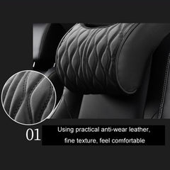 Car Seat Memory Foam Support Cushion, Black Headrest