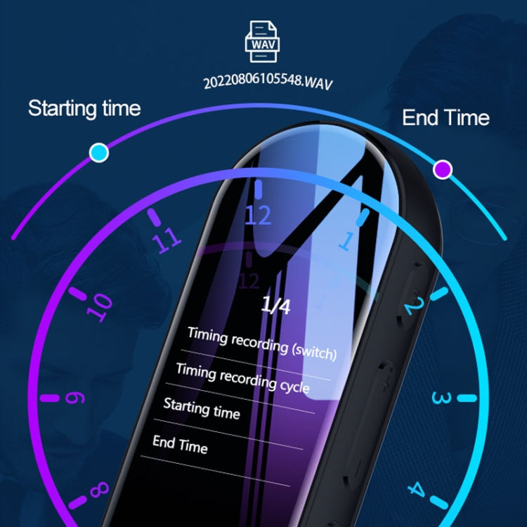 Q53 Ultra Long Standby Timer Voice Recorder HD Noise Canceling Recording Device, No Memory, 4GB, 8GB, 16GB, 32GB, 64GB, 128GB