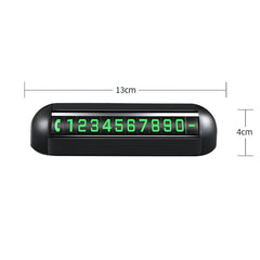 Automobile Temporary Parking License Plate Move Car Phone Number Cards