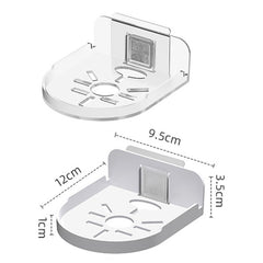 Traceless Wall Mounted Camera Bracket Home No-Punch Surveillance Rack Router Shelf, Transparent
