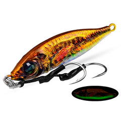 PROBEROS  LF136 Fishing Lure 3D Spray Painted Imitation Bait Long Casting Freshwater Fishing Warbler Bass Leader Lure, 30g, 40g, 60g, 80g