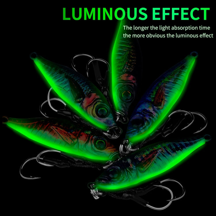 PROBEROS  LF136 Fishing Lure 3D Spray Painted Imitation Bait Long Casting Freshwater Fishing Warbler Bass Leader Lure, 30g, 40g, 60g, 80g