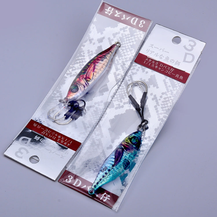 PROBEROS  LF136 Fishing Lure 3D Spray Painted Imitation Bait Long Casting Freshwater Fishing Warbler Bass Leader Lure, 30g, 40g, 60g, 80g