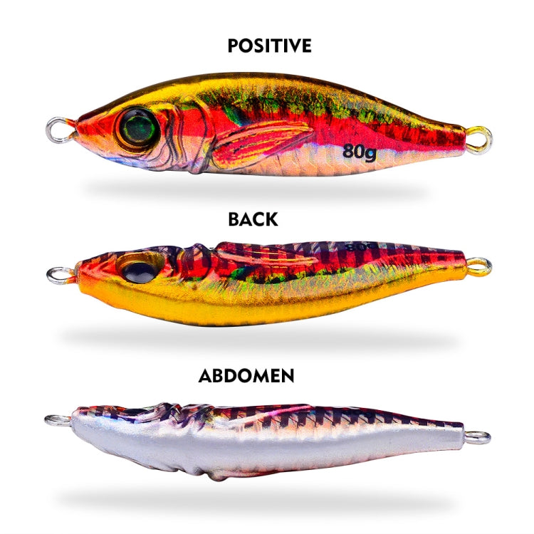 PROBEROS  LF136 Fishing Lure 3D Spray Painted Imitation Bait Long Casting Freshwater Fishing Warbler Bass Leader Lure, 30g, 40g, 60g, 80g