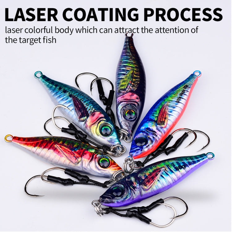 PROBEROS  LF136 Fishing Lure 3D Spray Painted Imitation Bait Long Casting Freshwater Fishing Warbler Bass Leader Lure, 30g, 40g, 60g, 80g