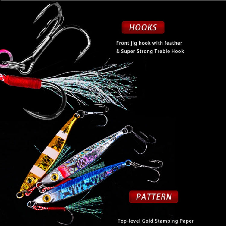 PROBEROS LF126 Long Casting Lead Fish Bait Freshwater Sea Fishing Fish Lures Sequins, 7g, 10g, 15g, 20g, 30g