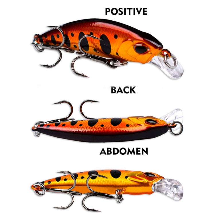 5.3cm 4.6g Sinking Minnow Lure Long Casting Bionic Plastic Hard Bait Fishing Tackle, PROBEROS DW577 8003 Hook, PROBEROS DW578 Ordinary Hook