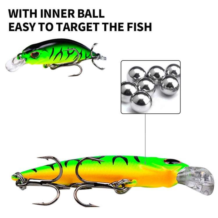 5.3cm 4.6g Sinking Minnow Lure Long Casting Bionic Plastic Hard Bait Fishing Tackle, PROBEROS DW577 8003 Hook, PROBEROS DW578 Ordinary Hook