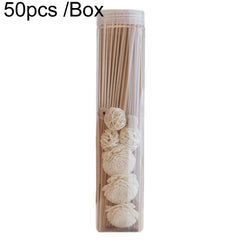 Rattan Aromatherapy Stick Floral Water Diffuser Hotel Deodorizing Diffuser Stick, 50pcs /Box 3mmx30cm