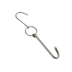 Stainless Steel Double Ring Duck Cooker Hanger Outdoor Barbecue Hanging Hook Stand, 3 Centi Small Ring 23cm, 3 Centi Small Wax Ring 24.5cm, 3 Centi Large Wax Ring 33cm, 3 Centi Medium Wax Ring 29cm, 4 Centi  Steel Thick Short 24cm                      ...