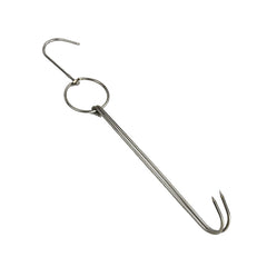 Stainless Steel Double Ring Duck Cooker Hanger Outdoor Barbecue Hanging Hook Stand, 3 Centi Small Ring 23cm, 3 Centi Small Wax Ring 24.5cm, 3 Centi Large Wax Ring 33cm, 3 Centi Medium Wax Ring 29cm, 4 Centi  Steel Thick Short 24cm                      ...