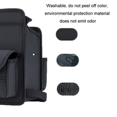 Car Seat Storage Mesh Pocket Hanging Storage Bag Tissue Box, H9160 Black