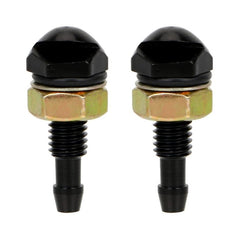 2pcs /Set Automotive Glass Washer Sprayer Aluminum Cap Nozzle