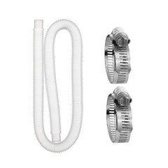 For Intex Swimming Pool Filter Pump Replacement, 1 Hose 2 Clamps, 2 Hoses 4 Clamps, 1 Hose 2 Clamps Blue, 2 Hoses 4 Clamps Blue