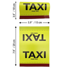 TAXI Washed Mark Label Car Personalized Decorative Stickers