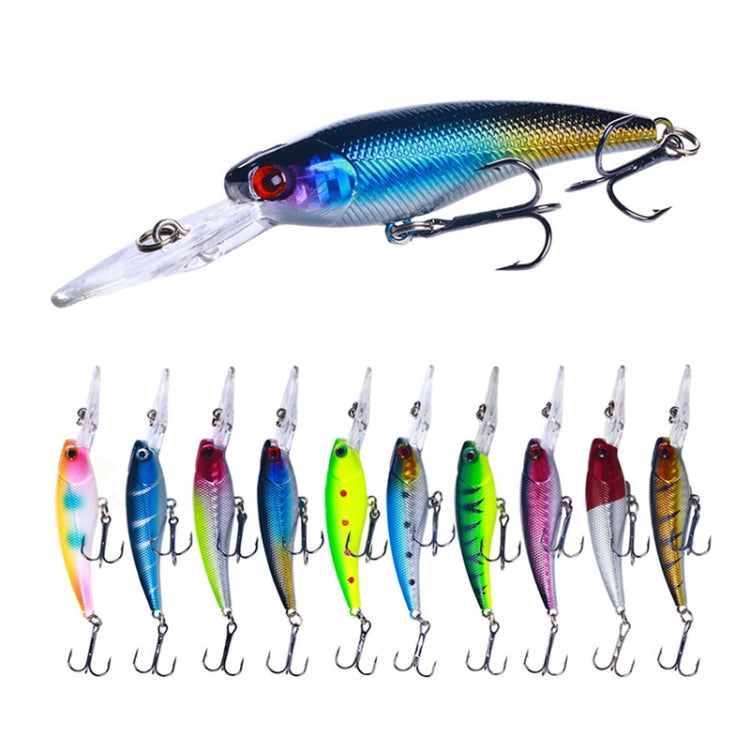10colors /Set HENGJIA MI103 Diving Minnow Dummy Bait Biomimetic Lua Hard Lure, 9.5cm 7.2g