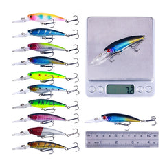 10colors /Set HENGJIA MI103 Diving Minnow Dummy Bait Biomimetic Lua Hard Lure, 9.5cm 7.2g