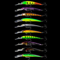 10colors /Set HENGJIA MI103 Diving Minnow Dummy Bait Biomimetic Lua Hard Lure, 9.5cm 7.2g