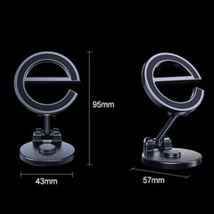 Letter E Magnetic Folding Car Phone Holder Rotatable Dashboard Stick-On Navigation Stand, D38